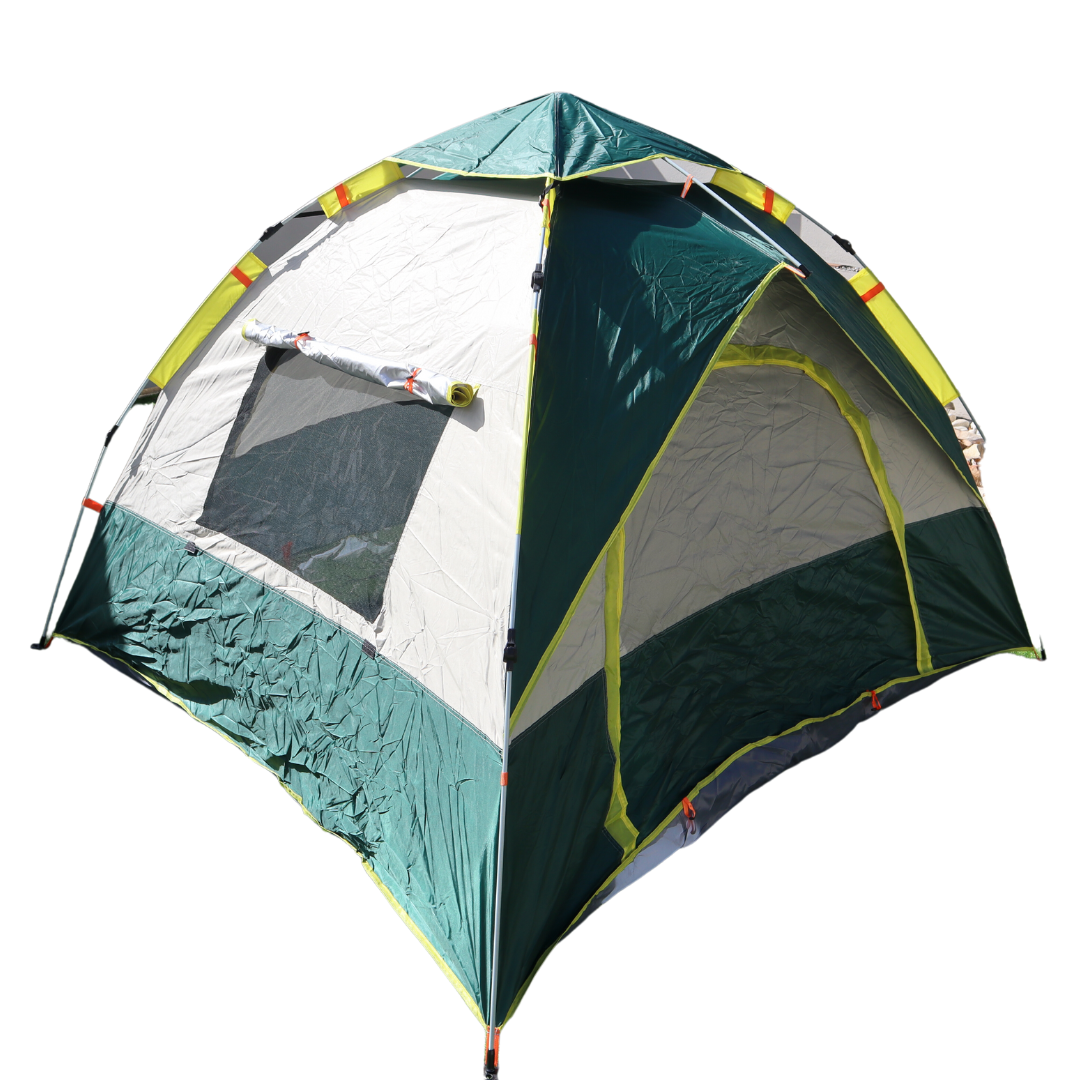 RUGGED LIFE WATERPROOF 2 PERSON TENT - 4 SEASONS - OXFORD FABRIC - DARK GREEN