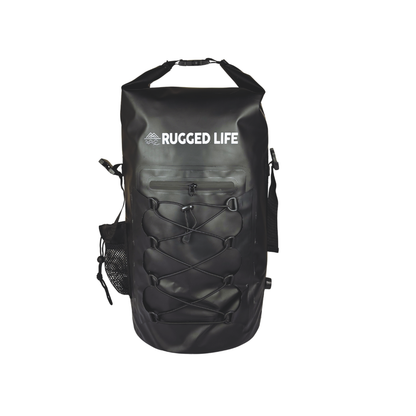 Rugged Life 40L Dry & Compression Bag Backpack - Heavy Duty Black