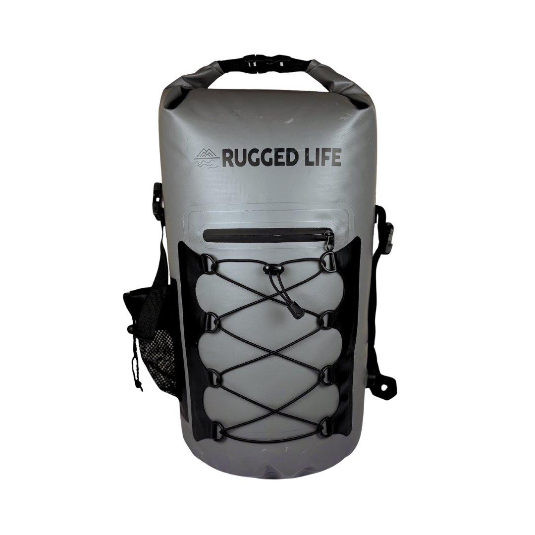 Rugged Life 40L Dry & Compression Bag Backpack - Heavy Duty Black