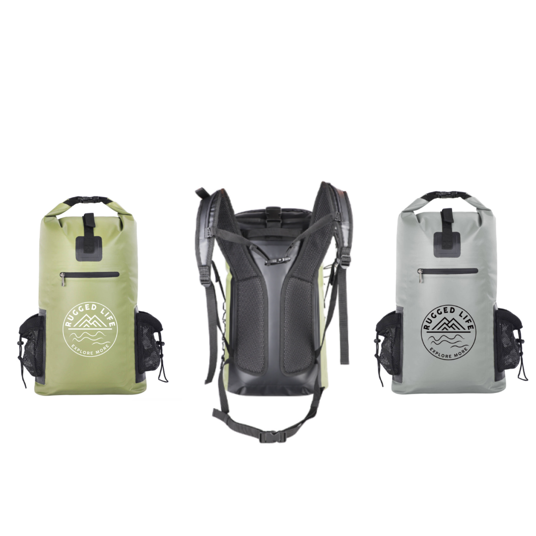 RUGGED LIFE 40L Waterproof Dry & Haul Bag Backpack with Padded Straps - Adventure Ready