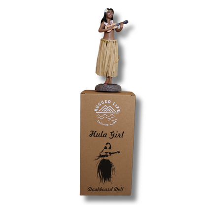 RUGGED LIFE HAWAIIAN HULA DASHBOARD DOLL