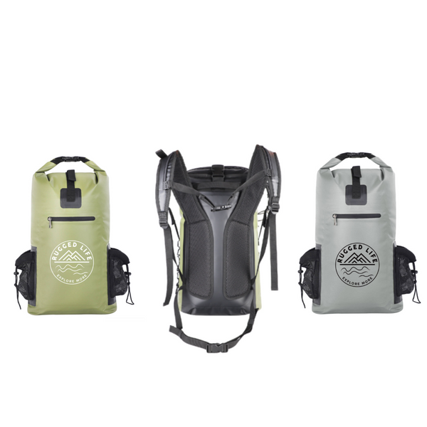 RUGGED LIFE 40L Waterproof Dry & Haul Bag Backpack with Padded Straps - Adventure Ready