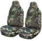 RUGGED LIFE WATERPROOF, HEAVY DUTY CAR SEAT COVERS - SET OF 2 - CAMO
